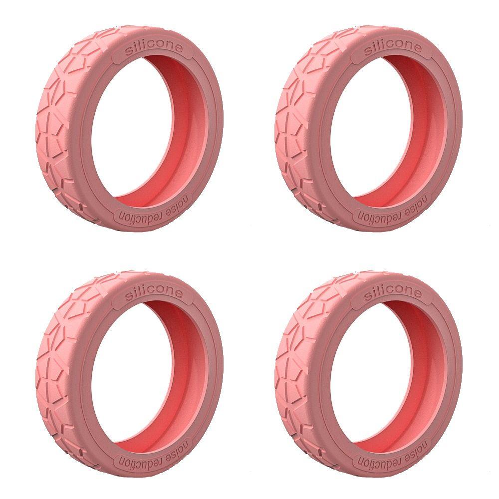 8 stk Silikon Koffert Hjul Beskyttelsesdeksel Reduser Støy Trallekasse Hjuldeksel