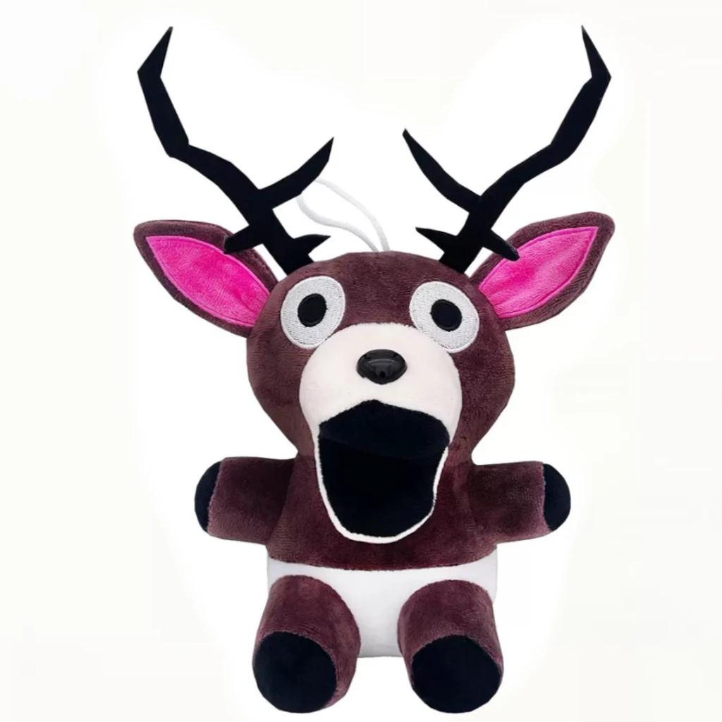 Forest Survival 99 Nights Brown Elk Deer White Owl Plush Doll Stuffed Animal Soft Pillow Kids Gift Game Merchandise