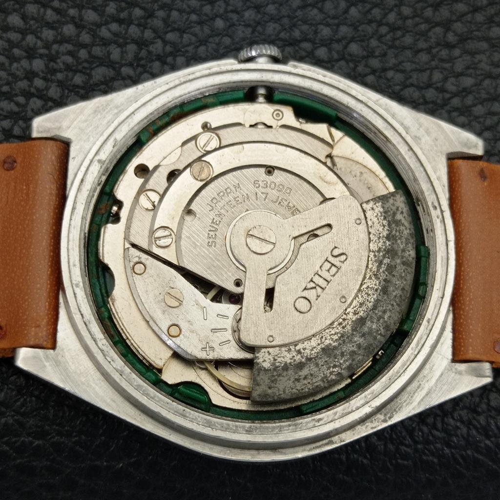 Seiko 5 AUTOMATIC VINTAGE 6309A JAPAN MENS WHITE COLOR DIAL WATCH A702624-1