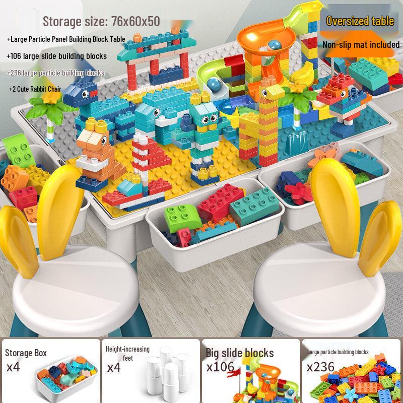 2026 New Model: Children's Educational Building Block Table, Multifunctional Puzzle Game for Ages 3-6