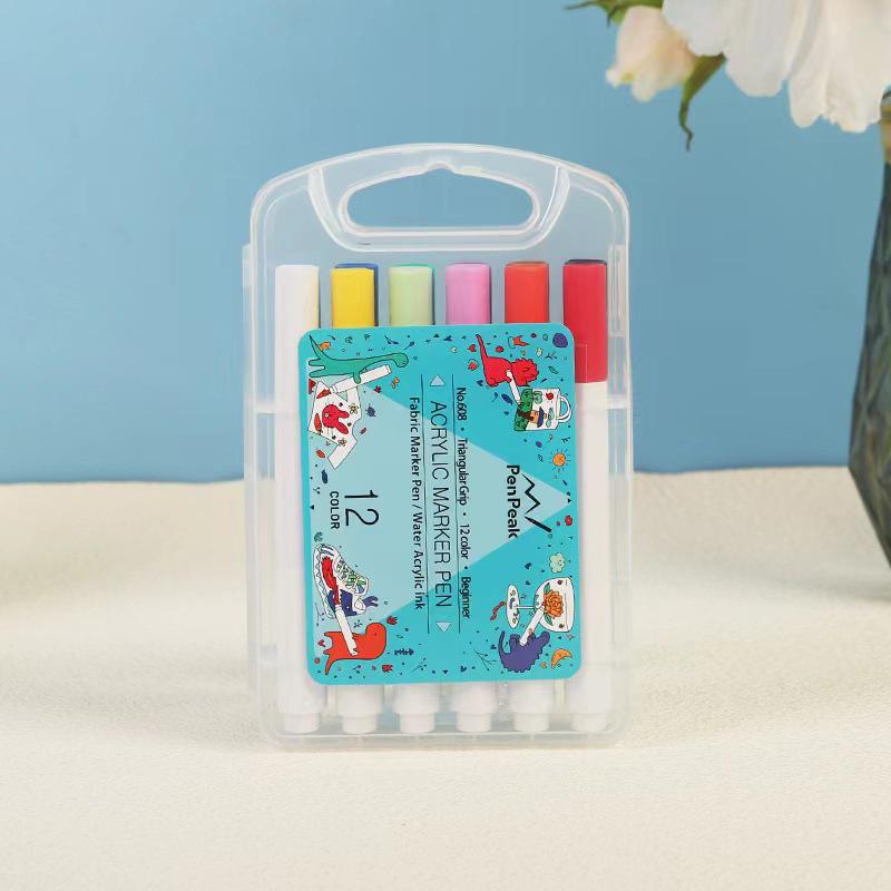 In-Stock Quick-Dry Acrylic Marker Pens for Kids - Stackable, Creative Art Painting Pens