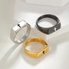 Punk Seal Design Jewelry Hip Hop Cross Ring European and American Hand Jewelry
