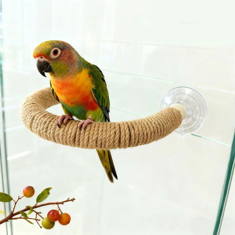 Bird Climbing Toy Teeth Mouth Molar Hamster Chew Rod Toy Perch Parrots Budgies Bird Exercise and Entertainment