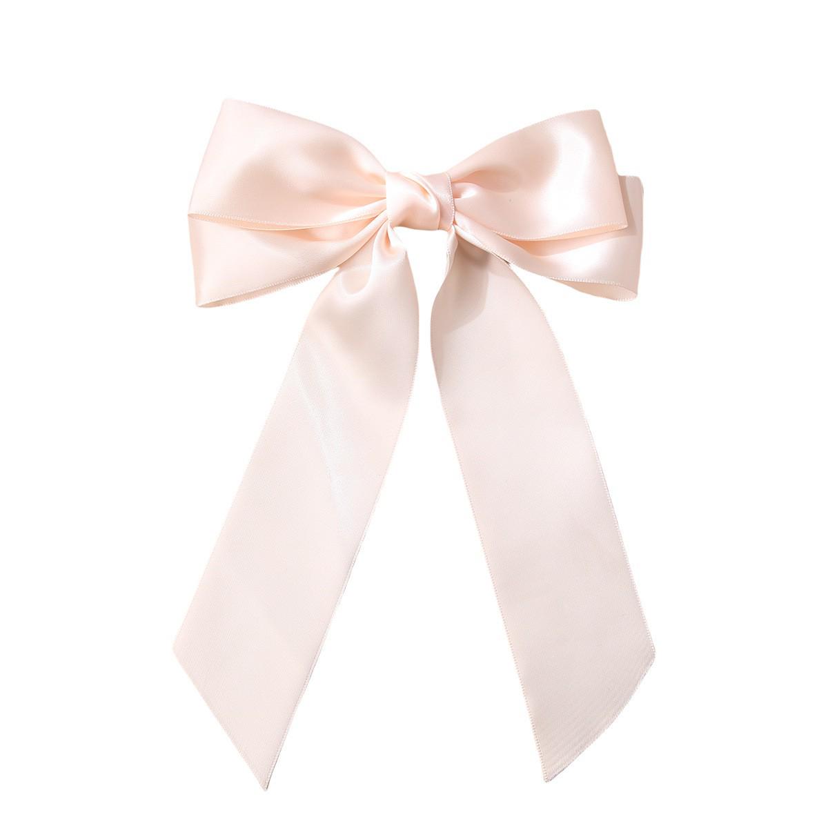 Cross-border Ribbon Bow Hair Clip for Women – Half-up Spring Hair Accessory