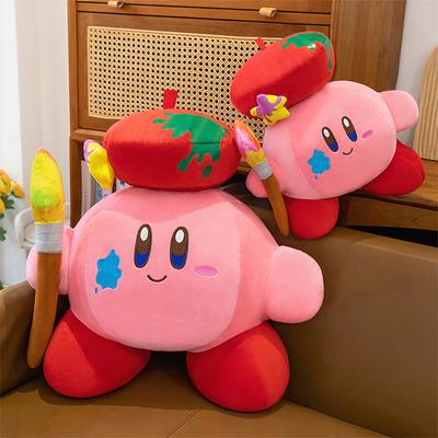 Tamaño grande Nuevo Juguete de Peluche Kirby El Artista Muñeco Relleno Lindo Dibujos Animados Premio Almohada para Abrazos Grandes Regalo para Niños Cumpleaños Decoración de Habitación