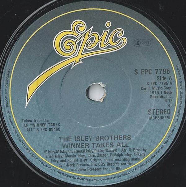 

7inch Record ISLEY BROTHERS - Winner Takes All SEPC7795 Epic 1980 UK Soul/Funk Used