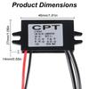 DIANN to 5V 3A 15W Buck Converter Module - Dual USB Female DC Power Adapter - Car Power Converter