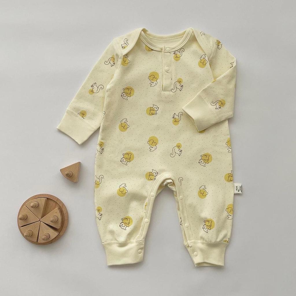 2024 Autumn Baby Romper: Long Sleeve Envelope Style, Class A Newborn Clothing