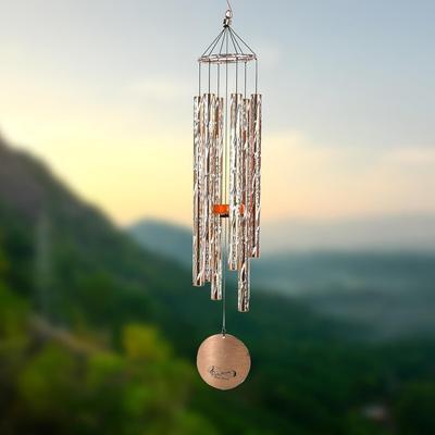 Wind Chime for Balcony - Big Bronze Wind Chimes – 38 Inch with 6 Pipes for Balcony, Garden, Home & Living Room |