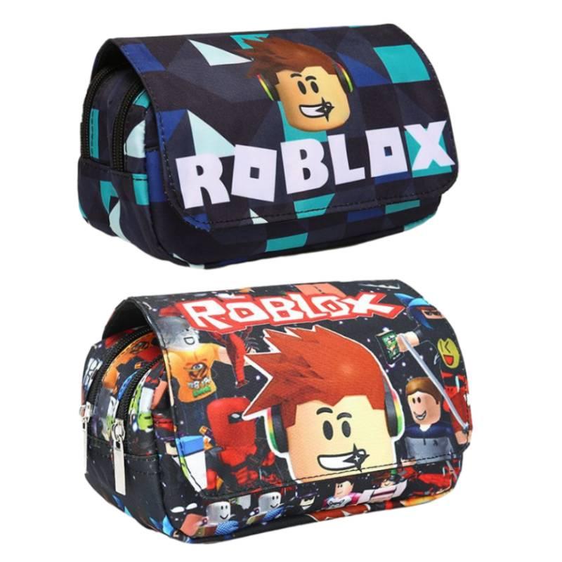 Roblox 3D Cartoon Federmäppchen mit zweilagigem Design für Schüler