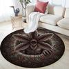 Cartoon Print Round Area Rug,Carpet Rug for Living Room Bedroom Sofa Playroom Decor,Non-slip Floor Mat