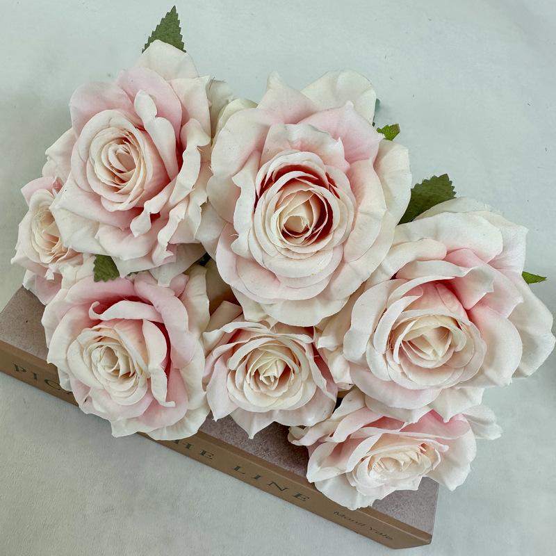 7 Heads Rose Silk Artificial Flower Bride Bouquet Wedding Floral Arrangement Materials Home Table Vase Decor Party Props Gifts