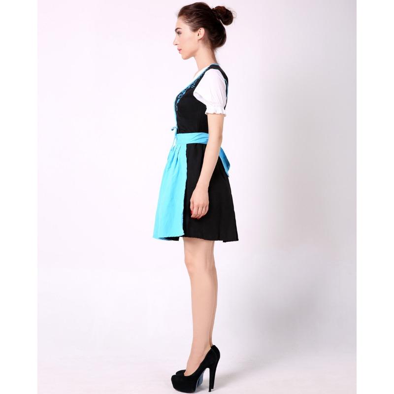 Sexy Oktoberfest-Dirndl, Spieluniform-Maidkleid, Bühnenauftrittskleid Halloween-Kostüm