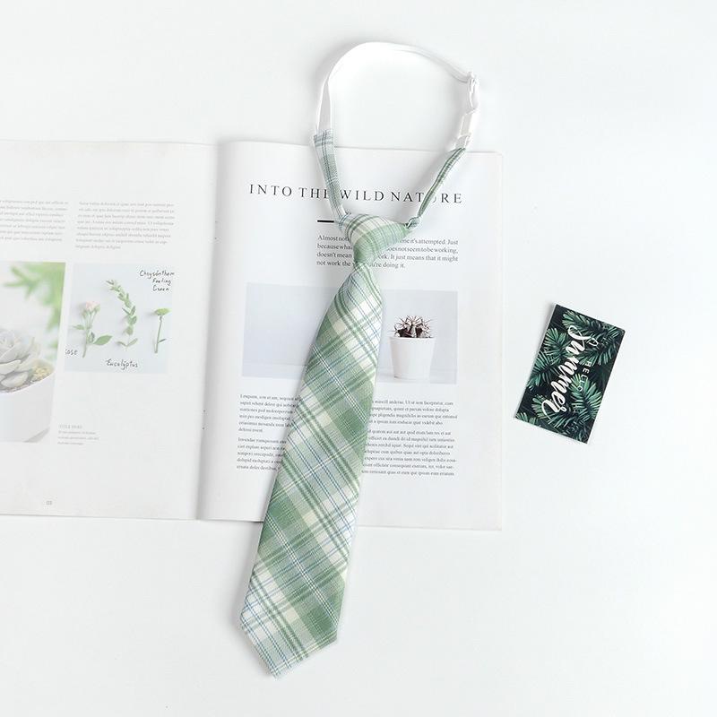 Unisex Preppy Karomuster Japanische Schuluniform Fliege
