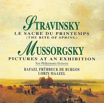 CD N.P.O, DE BURGOS; MAAZEL - Stravinsky/Mussorgsky;Le Sa  ROY6457 Holland Music Others Used