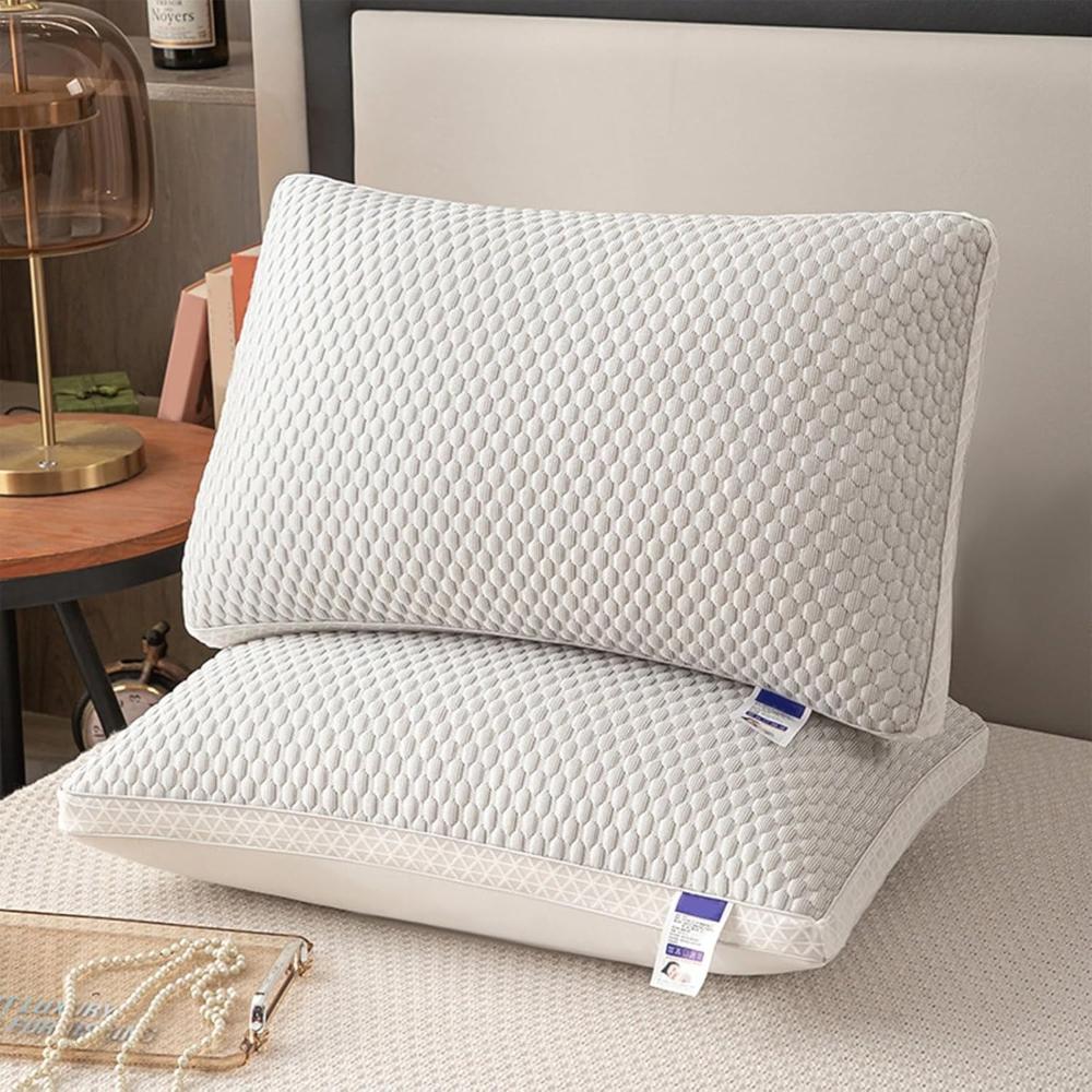 Núcleo de Travesseiro Respirável Relaxa o Suporte do Pescoço, Desfrute de um Sono Confortável em Casa, no Quarto ou no Hotel Presente de Férias Perfeito