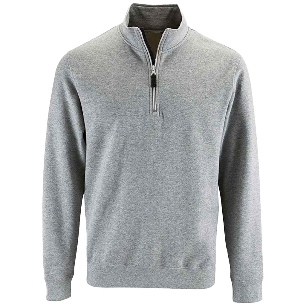 Mens Stan Zip Standing Collar Jumper