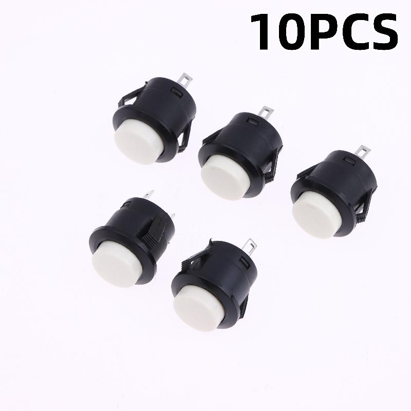 5/10Pcs 3/1.5A Momentary Push Button Switch R13-507 16mm Round Switch 2Pins ON-OFF Self-reset Panel Mounting