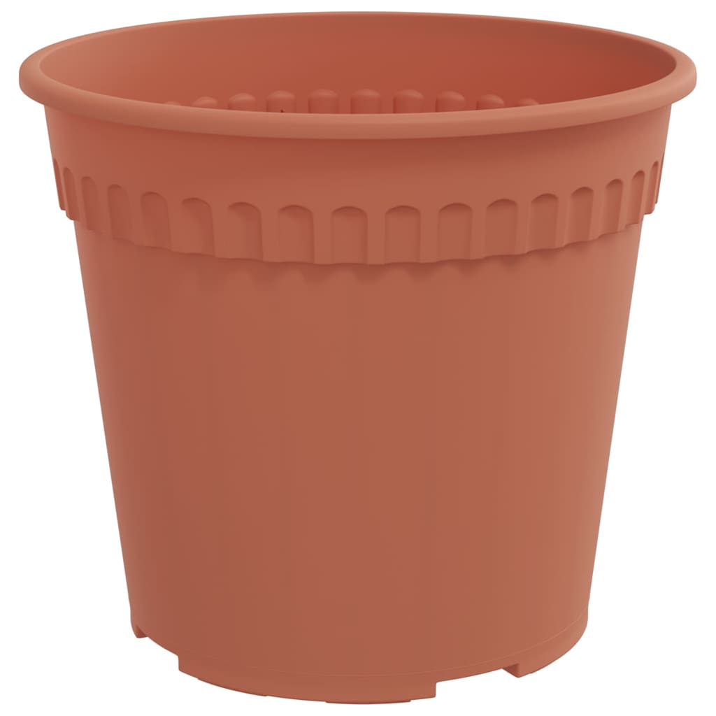 Flower Pots 6 Pcs Terracotta Red Ø 19 X 16 Cm Plastic