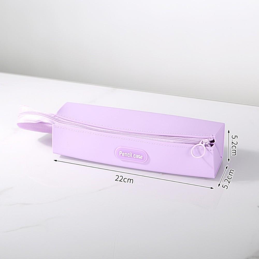 New Silicone Pen Bag Advanced Multifunctional Stationery Bag Large Capacity Pencil Case School Office