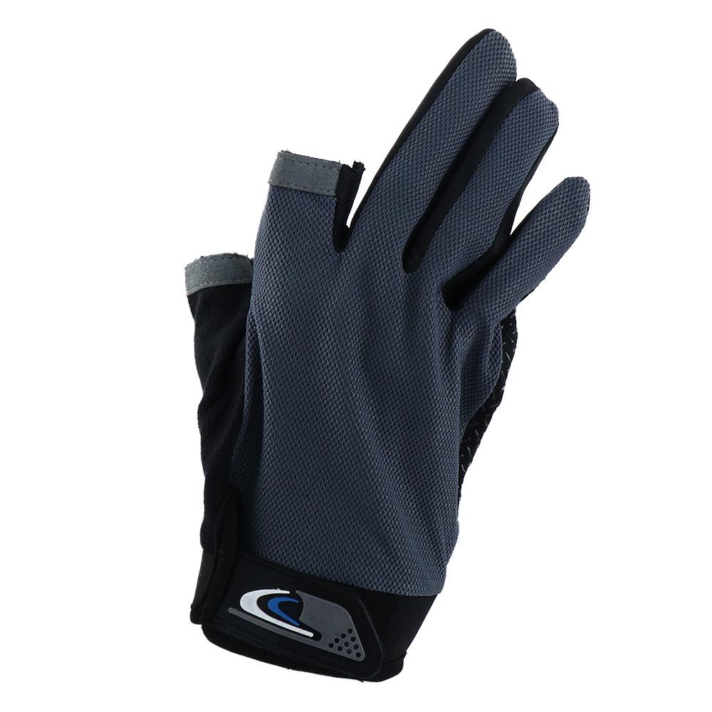 Outdoor Two Fingers Cut Men Gloves Fishing Mittens Riding Gloves Fishing Gloves