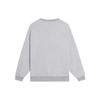 Li-Ning Sports Fashion Series Minimalist Text Logo Embroidered Pullover Sweatshirt Unisex Tops Gray AWDSF97-3