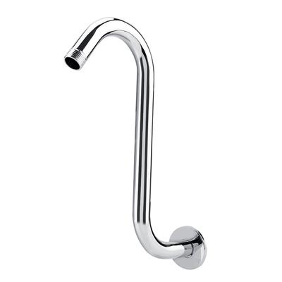 Bathroom Accessory 8inch 201 Stainless Steel High Rise S‑Curved Shower Extension Arm