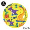 Geschirr-Ballon-Set mit Cartoon-Dinosaurier-Motiv, für Kindergeburtstage, Einweggeschirr, Veranstaltungsort-Dekoration, Fotografie-Requisiten
