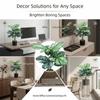 Large Size 55cm Artificial Plant 12/18 Leaves Plastic Material Faux Leaves Plants DIY Green Fake Palm Plant Wall Decoration