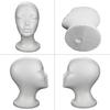 Schaumstoff Perückenkopf Mannequin Ständer Halter Gesichtslos Kosmetik Ausstellungsständer für Haare Reise Salon Haarteile Modell Hüte Stil