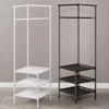 Corner Shelf Luxury Clothes & Hat Hanging Storage Rack - Space-Saving Detachable Wall Organizer for Shoes & Hats