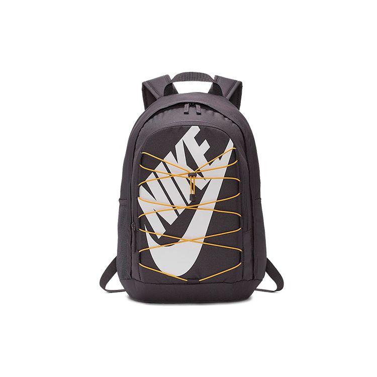 Nike Hayward 2.0 Logo Print Large Capacity Zipper Closure Polyester Backpack Unisex Backpack Gray BA5883-082 Gray