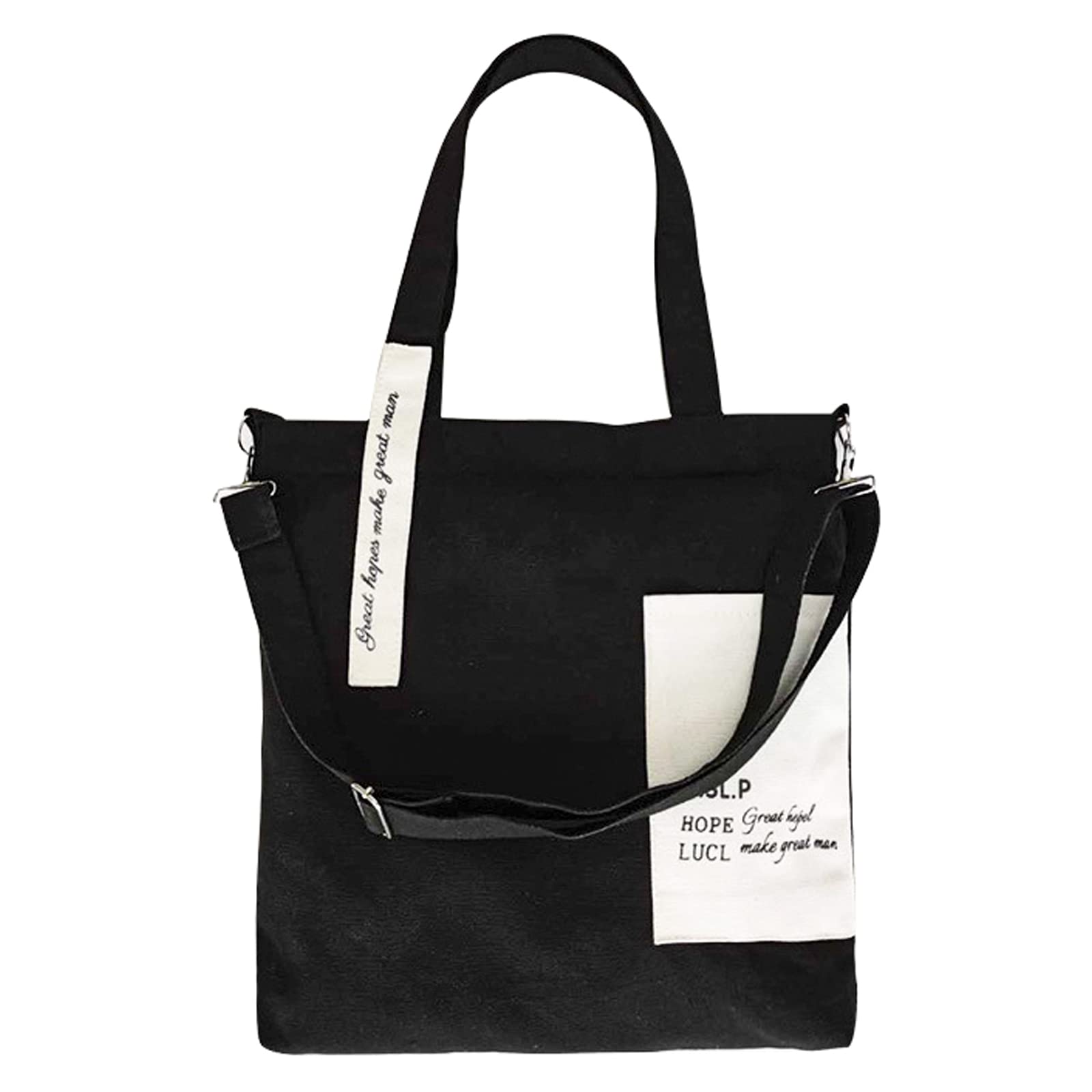 Канвасная сумка-тоут Enkrio, Сумка через плечо, Большая вместимость, Формат А4, Легкая, Сумка для покупок, Сумка на плечо, Сумка, Складная, Карман, Стильная для мужчин