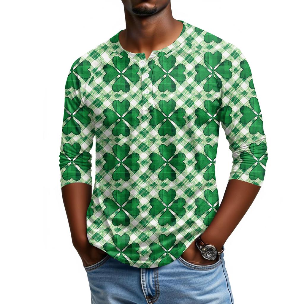 Men's Raglan Sleeve Three-quarter Sleeve Top