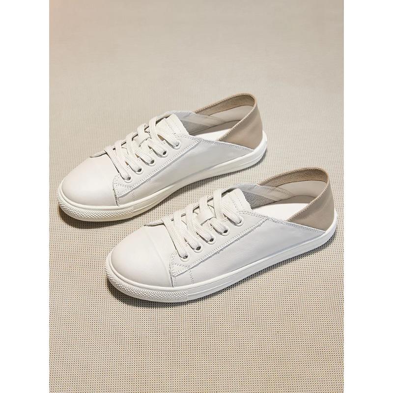 Flat Shoes for Women Spring and Autumn New Lace Up Women s Shoes Low Cut Casual Board Shoes Flat Shoe Womens Sneakers 34