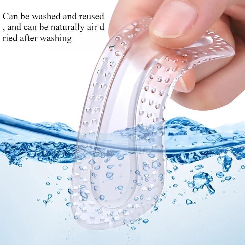1Pair  Non Slip Shoe Pads High Heels Adjustable Insoles GEL Heel Protectors Women Silicone Cushion Foot Care Products