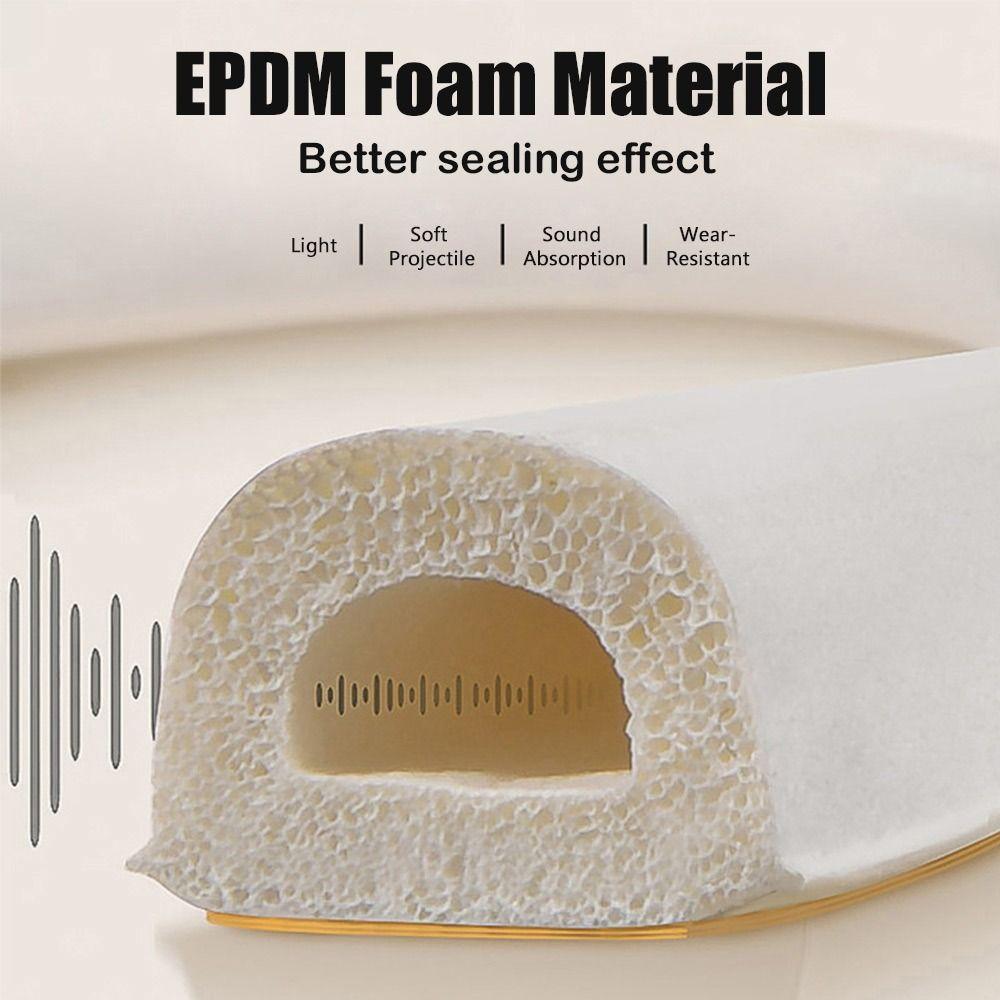 Self Adhesive Weather Stripping Door Seal Strip EPDM Windproof Door Seal Strip Anti Collision 6Meters Weatherstrip for Window