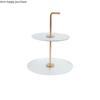 Golden Dessert Table Display Stand Metal Acrylic Cake Stand Decorative Cake Pan Dessert Plate Dim Sum Plate Snack Tray Bread Pan