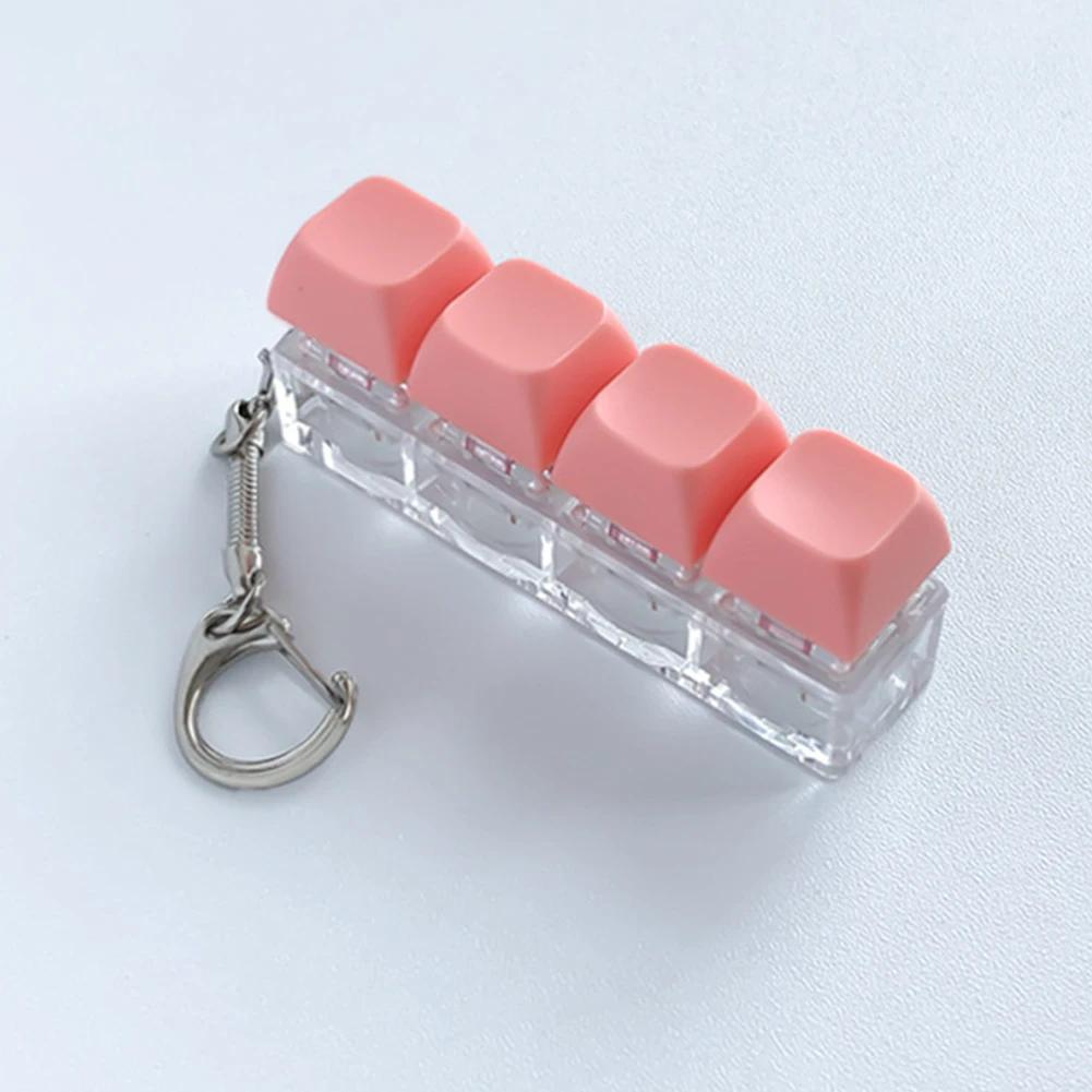 Kolorowy Klawisz Klawiatury Zabawka Mini Klawisz Mechaniczny Zabawka Klawisz Przyciskowy DIY Keycap Fidget Brelok Zabawki Dekompresyjne Ulgowe Umilacze Czasu Prezenty