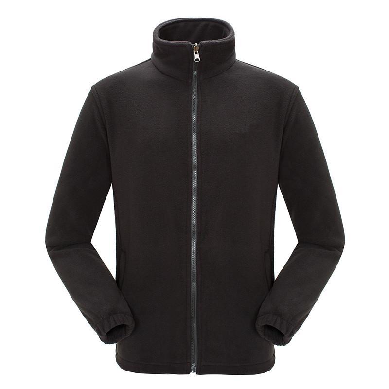 Unisex Sports Outdoor Polar Fleece Jacket - Thick, Warm, Plus Velvet for Autumn and Winter