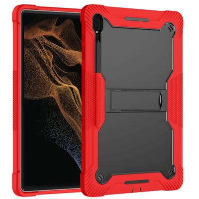 Θήκη Armor για Samsung Galaxy Tab S8 S9 Ultra 14,6" SM-X900 SM-X906 X900 X906 Υβριδική Θωρακισμένη Παιδική βάση επιτραπέζιου καλύμματος σιλικόνης