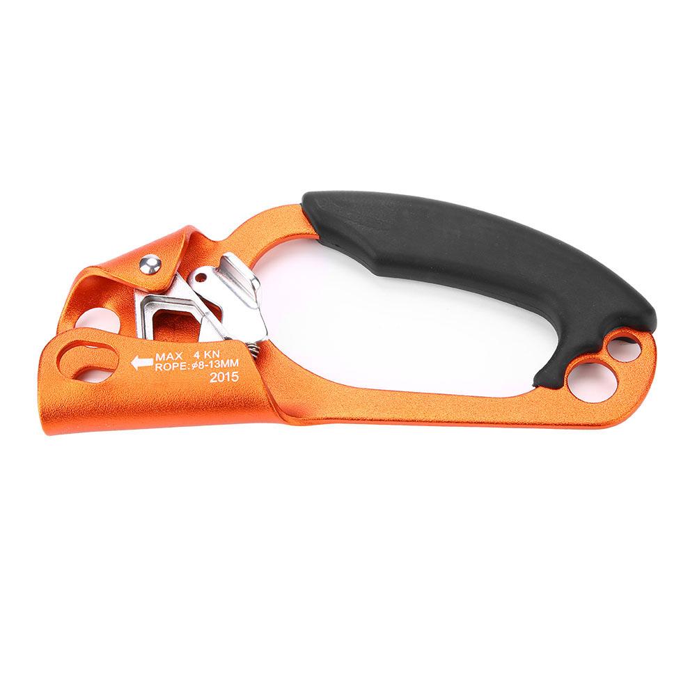 Right Hand Climbing Rope Handle Clamp for 8mm 13mm Rope Rock Climbing Equipment (Orange) оранжевый
