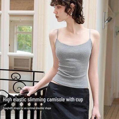 Slim-Fit Spaghetti Strap Camisole: Soft, Stretchy, and Stylish for Spring and Summer