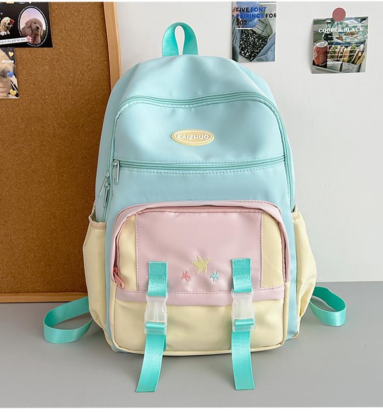 Модный нейлоновый рюкзак с двумя лямками для детей и взрослых. Стильный и практичный дизайн. Blue Small