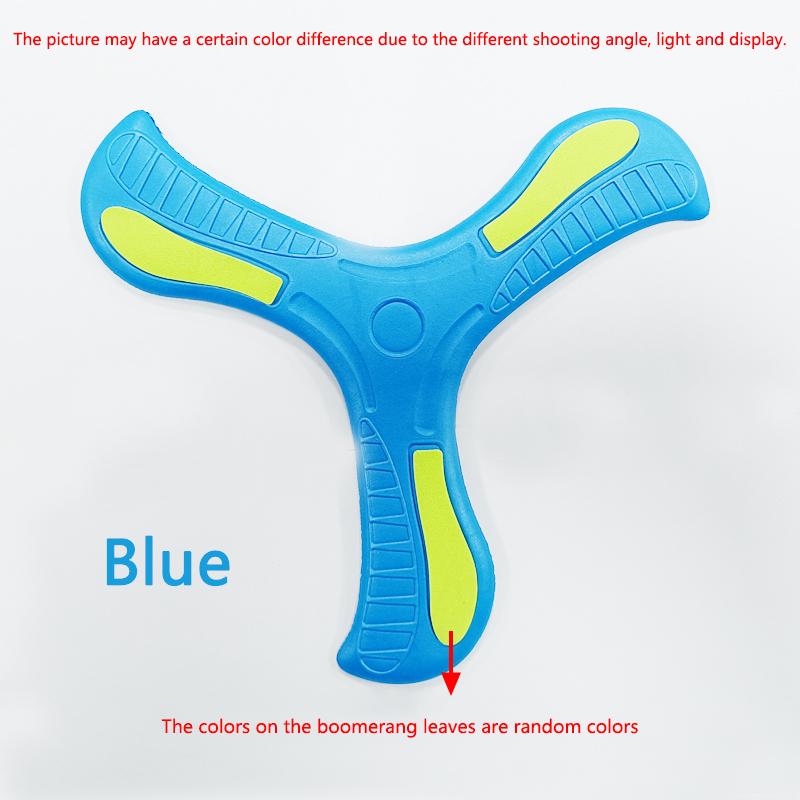 Children Soft Boomerang Toy Three-leaf Cross Outdoor Flying Disc Games Adult-kids Interactive Sports Toys for Decompression Gift