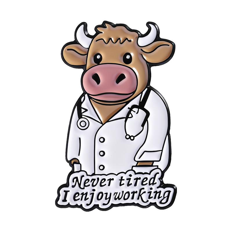 Animal Doctor Enamel Pins Custom TRUST ME I'M A DOGTOR Brooches Lapel Badges Animal Jewelry Gift for Friends