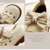 New Autumn and Winter Girls Pastoral Style Bow Fashion Soft Sole Casual Performance Leather Shoes