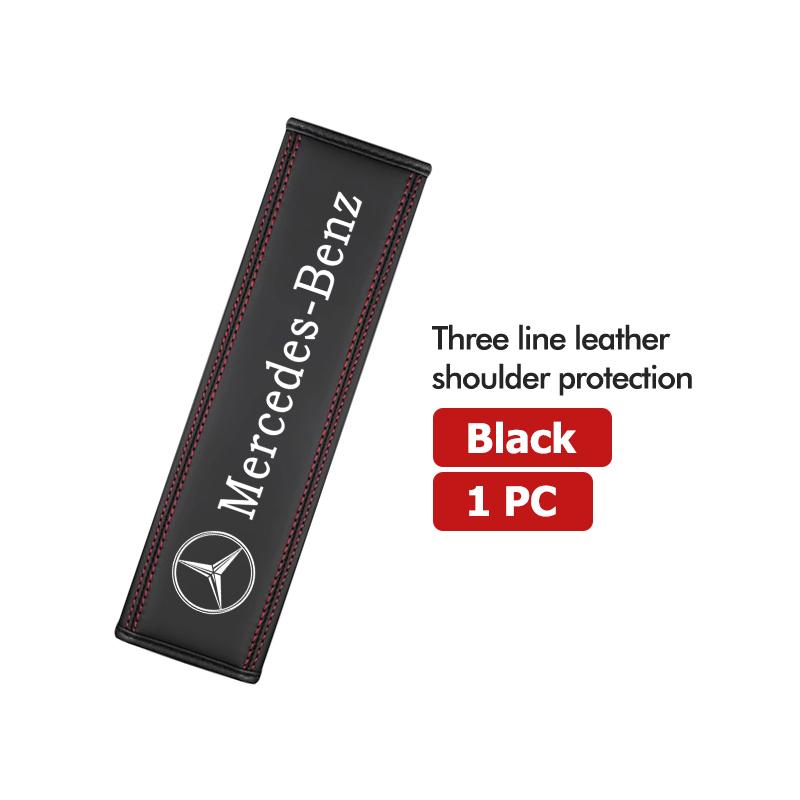 LWDV5 1/2PCS Car Seat Belt Shoulder Cover Comfort Safety Protect Pad Accessories For Benz AMG W213 W124 W108 W126 Exclusive W204 W222