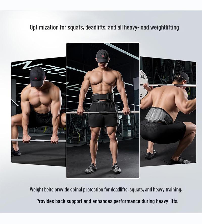 Professional Weightlifting Belt for Men & Women - Comfortable Waist & Back Support for Squats, Deadlifts, and Powerlifting Training