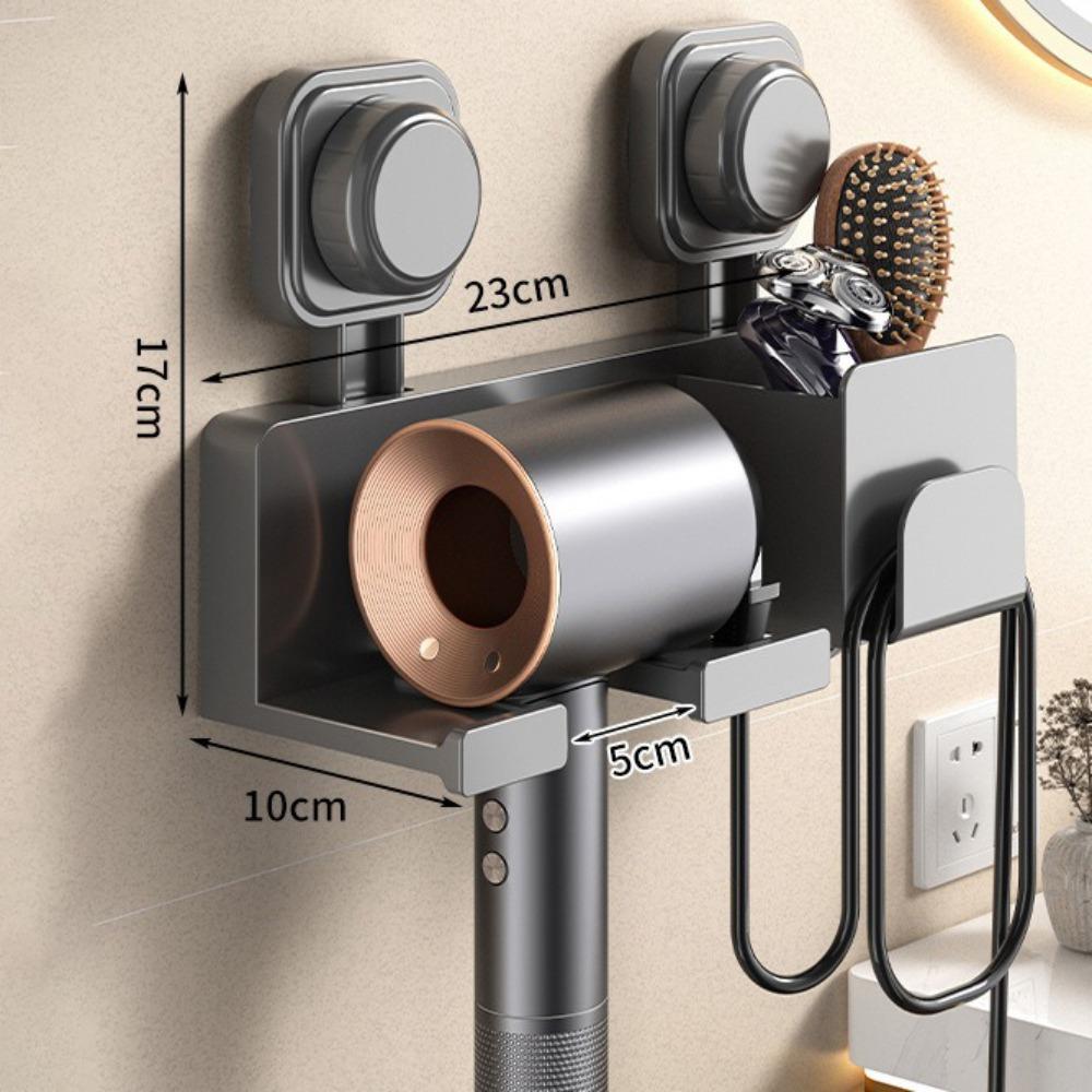 No Punching Hair Dryer Holder Wall Mounted Hairdryer Organizer Box New Wall Dryer Cradle  Bathroom